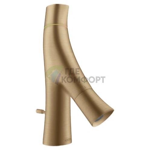 Смеситель для раковины AX Starck Organic 50, цвет шлифованная бронза (12014140) - фото 1