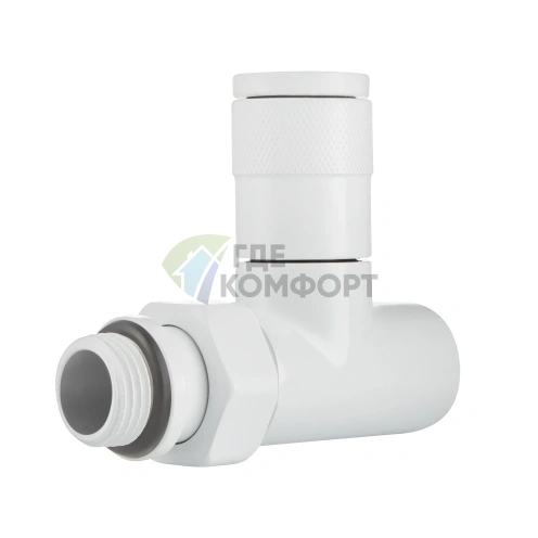 Набор дизайн-вентилей Royal Thermo PIANO 1/2 белый, RTE 56.0010, НС-1422579 - фото 3