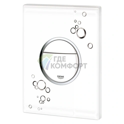 Кнопка смыва унитаза Grohe Nova Cosmopolitan 38847LI0 белая с черным - фото 5