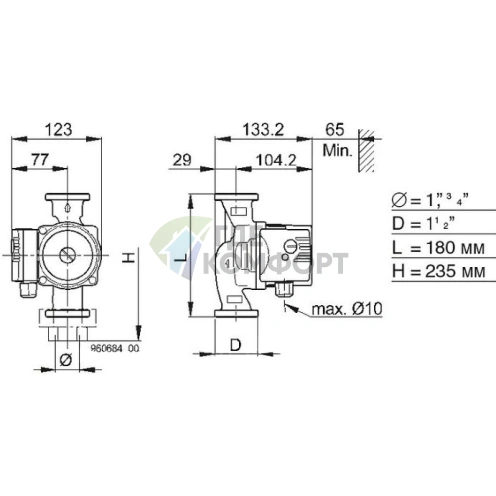 Циркуляционный насос Biral MX 12-1 - фото 3