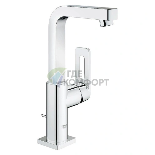 Стильный настенный смеситель Grohe Quadra 23297000 для раковины - фото 1