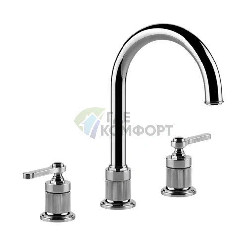 Смеситель для раковины GESSI VENTI20 на 3 отверстия, хром (65016#031) - фото 1