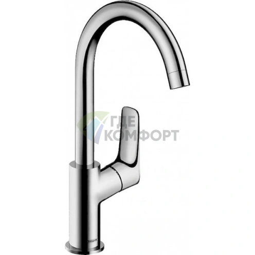 Смеситель для раковины Hansgrohe Logis 71130000: стиль и надежность - фото 1
