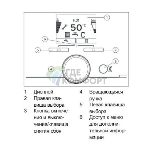 Газовый настенный двухконтурный котел Vaillant atmoTEC plus VUW 240/5-5 24 кВт - фото 4
