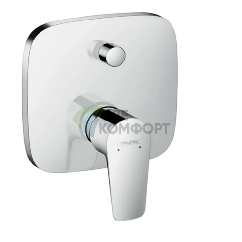 Встраиваемый смеситель для ванны Hansgrohe Talis E с переключателем душ/излив, хром (71745000) - фото 1