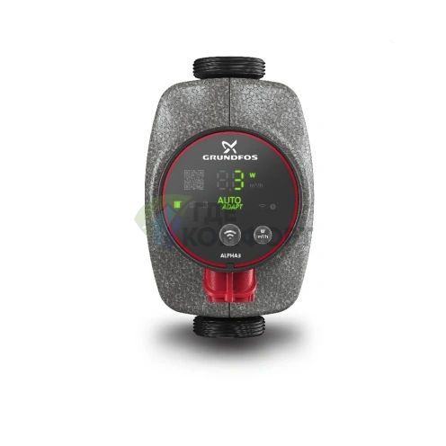 Циркуляционный насос Grundfos ALPHA3 25-80 180 с гайками - фото 5