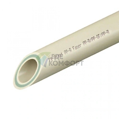 Труба полипропиленовая Faser PN20 25х4,2 мм со стекловолокном FV-Plast - фото 1