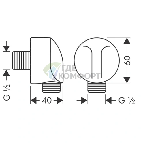 Смесительный шланг Hansgrohe FixFit E без обратного клапана в цвете Шлифованная бронза (27454140) - фото 2