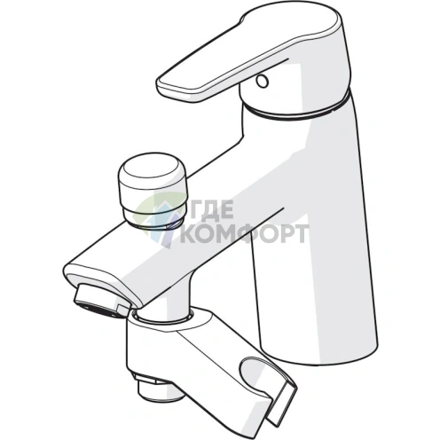 Стильный смеситель Oras Saga 3946F для установки на борт ванны - фото 2