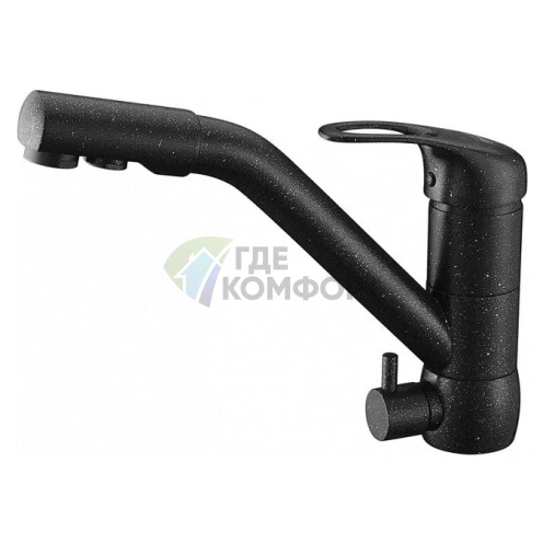 Стильный кухонный смеситель Zorg Clean Water ZR 400 KF-12 в антраците - фото 1