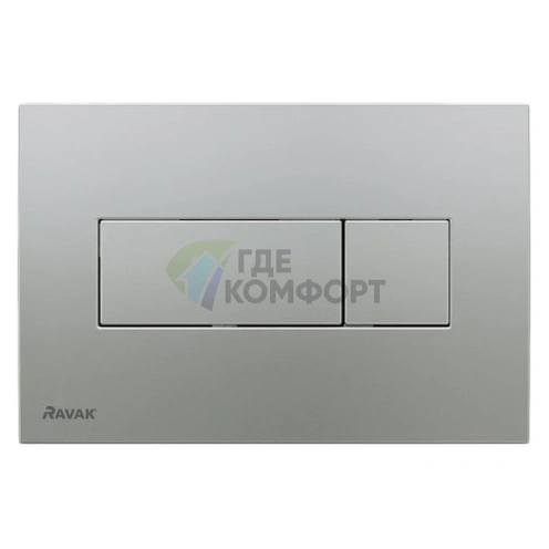 Кнопка смыва универсальная Ravak Uni в сатине - фото 1