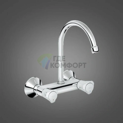 Смеситель для кухни Grohe Costa 31191000: однорычажный с выдвижным изливом фото 2