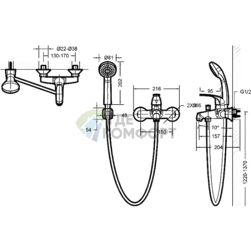 Комплект сантехники Bravat Fit F00315C: стильный дизайн для вашей ванной комнаты - фото 7