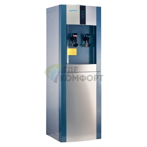 Кулер для воды AquaWork AW 16LD/EN серебристо-синий - фото 1