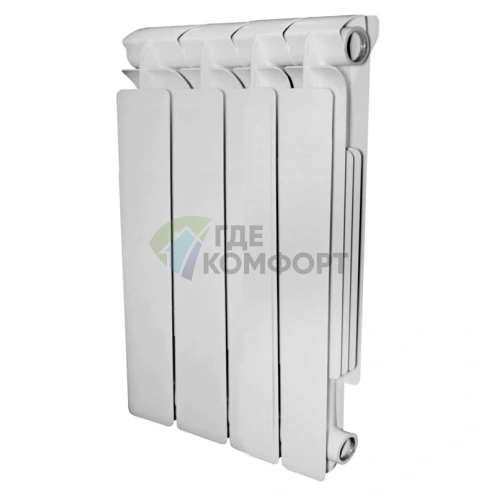 Радиатор алюминиевый STOUT Bravo 350 4 секции - фото 1