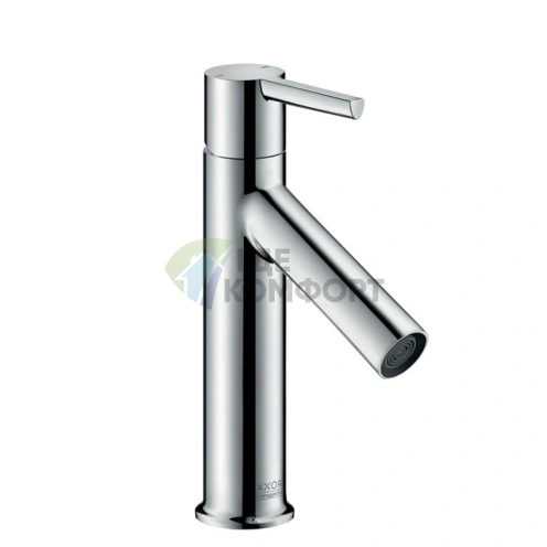 Смеситель для раковины AX Starck 100 хром: одно отверстие, излив 103 мм с донным клапаном (10001000) - фото 1