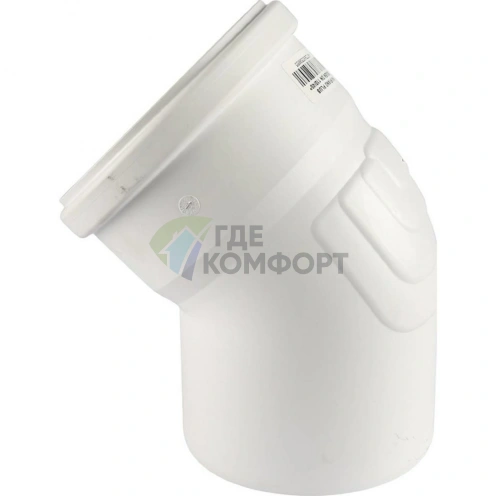 Отвод канализационный Raupiano Plus 110х45° REHAU (РЕХАУ - 11234441001) - фото 3