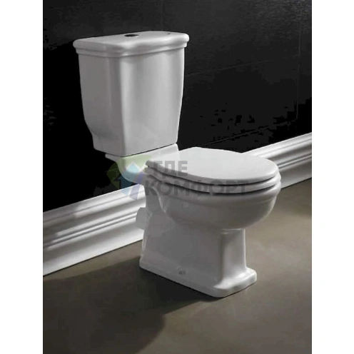 Унитаз-компакт BelBagno Boheme: компактный фаянсовый унитаз с микролифтом крышки - фото 3