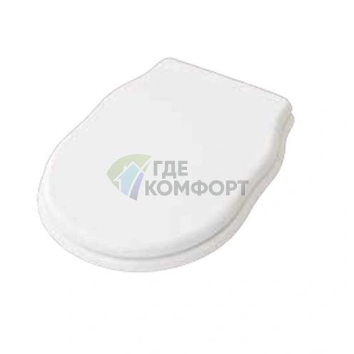 Сиденье для унитаза Artceram HERMITAGE белое с микролифтом и золотыми шарнирами (HEA005 01 73) - фото 1