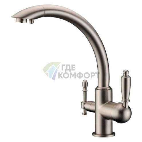 Кухонный смеситель Zorg Clean Water ZR 314 YF-33 с никелевым покрытием - фото 1