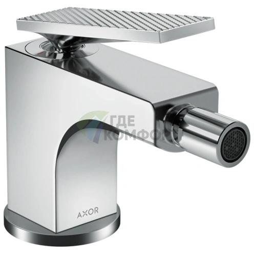 Смеситель для биде AX Citterio с текстурой, хром (39201000) - фото 1