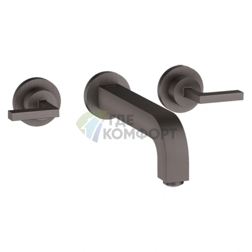 Смеситель для раковины AX Citterio в матовом черном хроме (39147340) - фото 1