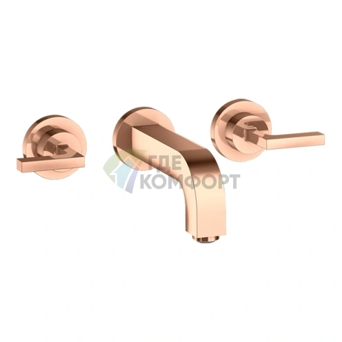 Смеситель для раковины AX Citterio в насыщенном красном золоте (39315300) - фото 1