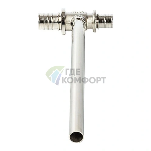 Stout Трубка для подкл-я радиатора-Т-образная 20/15/25 для труб из сшитого полиэтилена аксиальный - фото 2