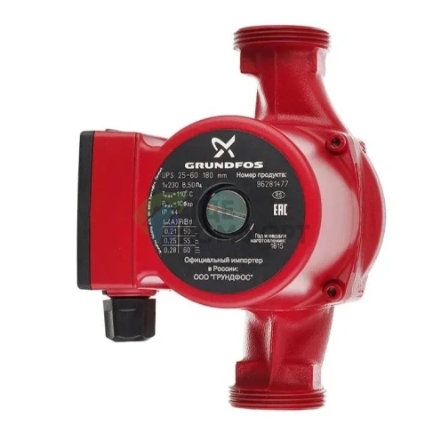 Циркуляционный насос Grundfos UPS 25-60 180 - фото 5