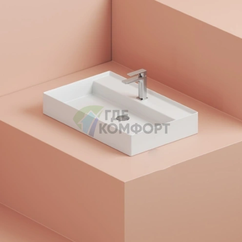 Накладная раковина Artceram Scalino 75x48 см с отверстием под смеситель (SCL008 01 00) - фото 1