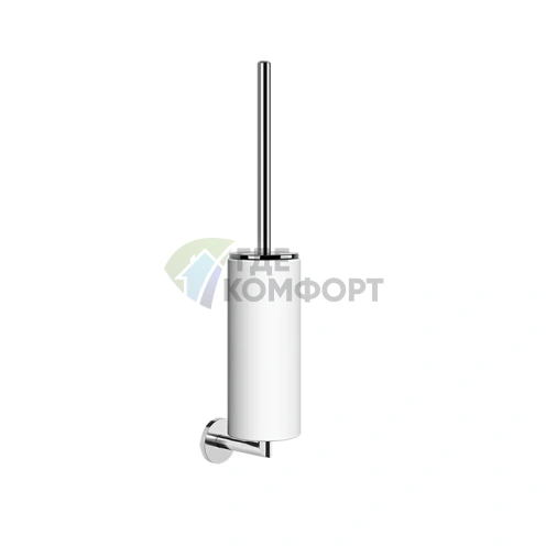 Настенный ершик Gessi Tondo: белый корпус, хромированная фурнитура (63619#031) - фото 1