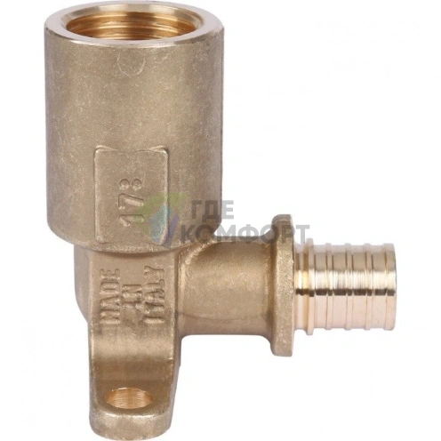 Stout Угольник настенный с длинным нарезным патрубком 16-Rp 1/2 - фото 3