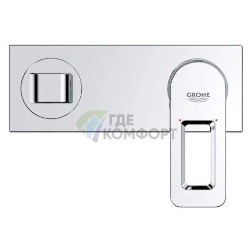 Смеситель Grohe Quadra 33007001 для раковины настенный однорычажный с хромированным покрытием - фото 4