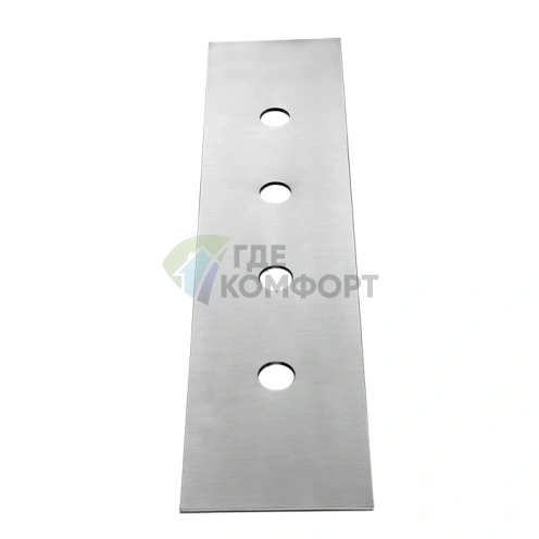 Монтажная пластина GESSI для установочной коробки на 4 отверстия, сталь 316, цвет steel brushed (54595#239) - фото 1