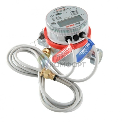 Теплосчетчик квартирный с тахометрическим расходомером VALTEC 20/2,5/обратный VHM-T-20/2,5-O (ВАЛТЭК) - фото 1