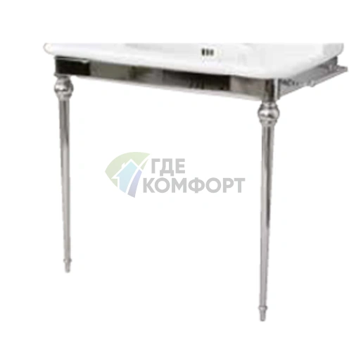 Умывальник напольный Artceram HERMITAGE с тремя отверстиями 92x58 см в цвете хром (HEL005 01 00*1) - фото 1