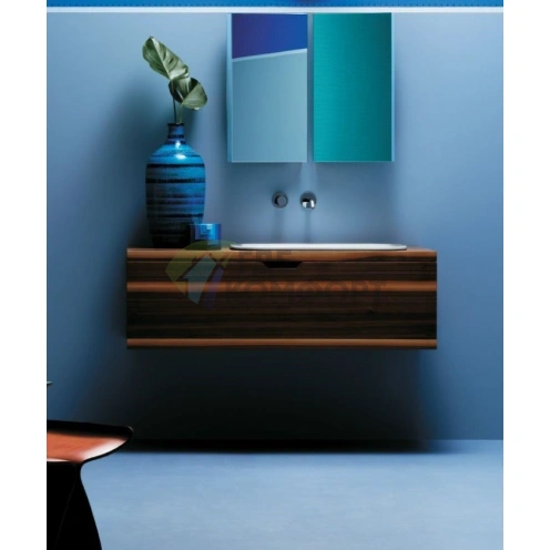 Встраиваемая раковина AZZURRA GLAZE 69x38 см без отверстия, белая - фото 5