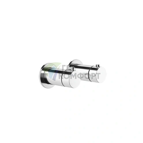 Комплект накладок GESSI ANELLO для 3-х позиционного термостатического смесителя, хром (63335#031) - фото 1