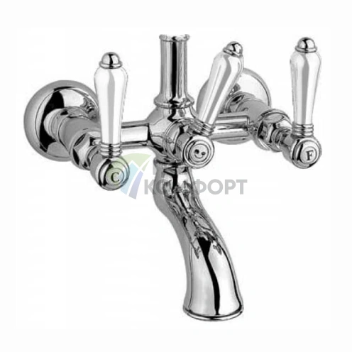 Смеситель для душевой стойки NICOLAZZI EL CAPITAN с изливом и переключателем, хром (1400CR69) - фото 1