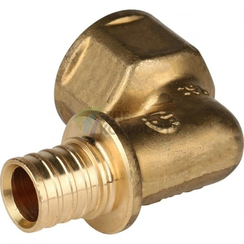 Stout Угольник-переходник с внутренней резьбой 16xG 1/2 для труб из сшитого полиэтилена аксиальный - фото 3