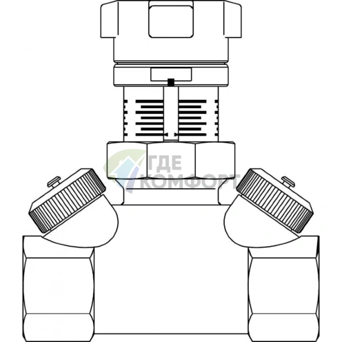 Вентиль регулирующий DN 15, PN 16, 1/2 ВР Hycocon VTZ Oventrop - фото 2