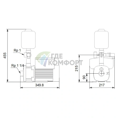 Насосная станция Grundfos CMBE 5-62 I-U-C-C-D-B 1x200-240V 50/60 Hz - фото 3