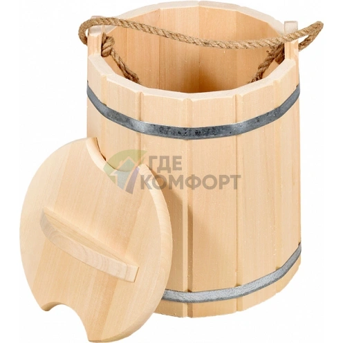 Ведро Банные штучки 03594 9 л-с крышкой фото 1