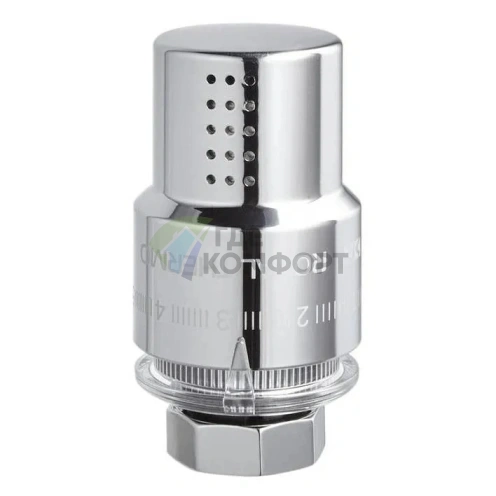 Термоголовка жидкостная Royal Thermo Design M30x1,5 хром, RTO 07.0010, НС-1443126 - фото 1