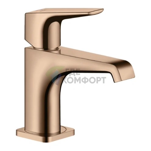Смеситель для раковины AX Citterio E 90° в цвете полированное красное золото (36112300) - фото 1