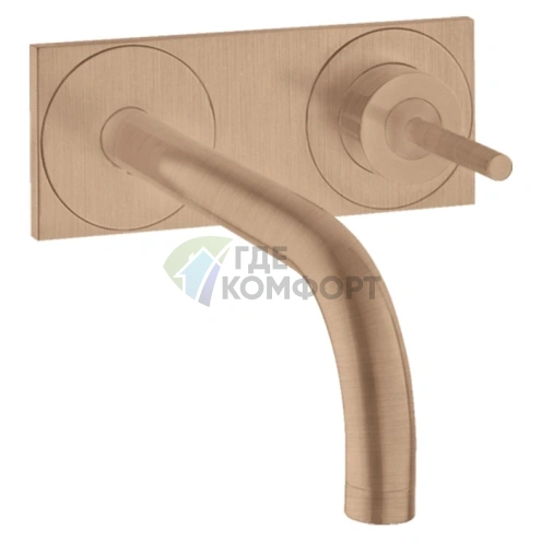 Смеситель для раковины AX Uno: шлифованное красное золото (38115310) - фото 1