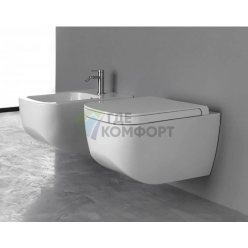 Подвесной унитаз Hatria Next Y1F1 с компактной инсталляцией - фото 7