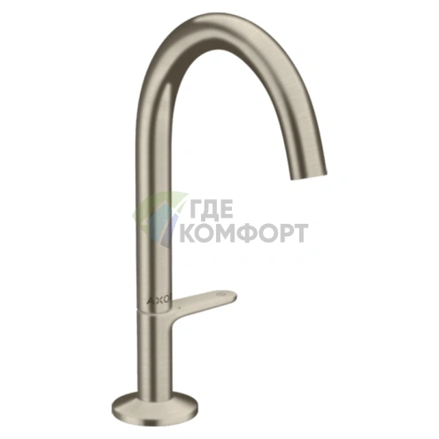 Смеситель для раковины AX One Sel 170 P-Open цвет шлифованный никель (48020820) - фото 1