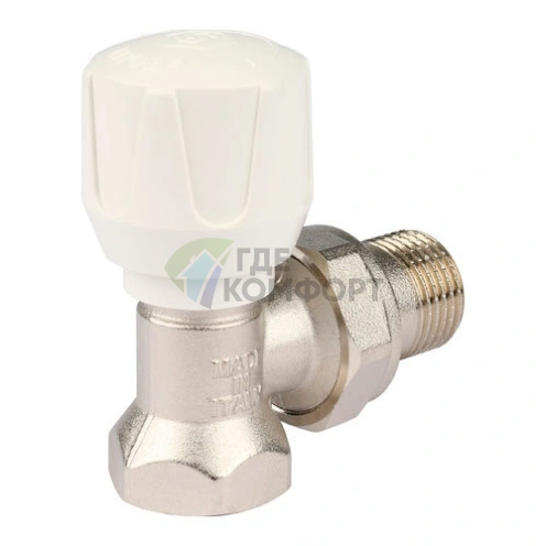 Клапан ручной терморегулирующий угловой 1/2 SVR SVR 2102 000015 Италия - фото 1
