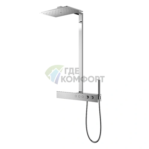 Душевая стойка TOTO Z с термостатом, верхним и ручным душем, хром (TBW05401R) - фото 1